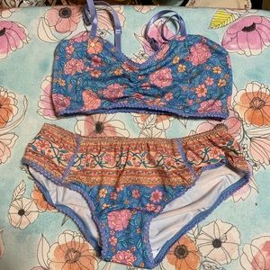 SPELL | Love Story Bralette Set blue sky